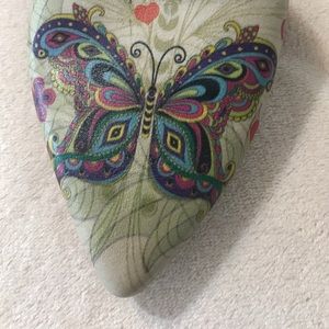 Goby butterfly 🦋 hand made ballerina flats rose gold straps Sz 39= 8